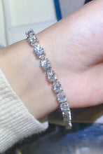 Load image into Gallery viewer, 10 Carat Moissanite Platinum-Plated Bracelet
