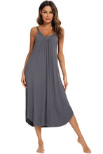 Load image into Gallery viewer, V-Neck Midi Lounge Dress
