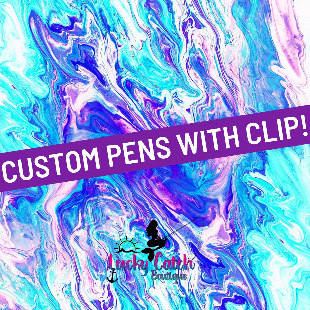 Custom Pens with Clip