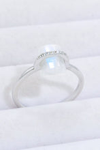 Load image into Gallery viewer, Natural Moonstone Platinum-Plated Ring
