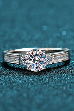 Load image into Gallery viewer, Lucky Charm Moissanite Rhodium-Plated Ring
