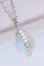 Load image into Gallery viewer, Natural Moonstone and Zircon Pendant Necklace

