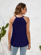 Load image into Gallery viewer, Lace Detail Grecian Neck Cami

