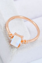 Load image into Gallery viewer, Rectangle Natural Moonstone Ring
