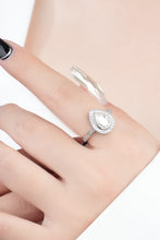 Load image into Gallery viewer, 925 Sterling Silver Teardrop Moissanite Ring
