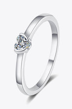 Load image into Gallery viewer, Heart-Shaped Moissanite Solitaire Ring
