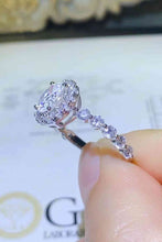 Load image into Gallery viewer, Adored 1 Carat Moissanite 925 Sterling Silver Halo Ring
