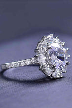 Load image into Gallery viewer, 2 Carat Moissanite Floral 925 Sterling Silver Ring
