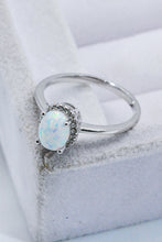 Load image into Gallery viewer, 925 Sterling Silver 4-Prong Opal Ring
