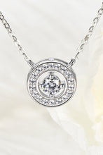 Load image into Gallery viewer, 925 Sterling Silver Moissanite Geometric Pendant Necklace
