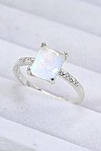 Load image into Gallery viewer, Square Moonstone Ring
