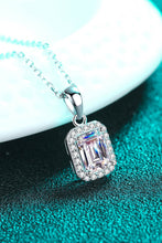 Load image into Gallery viewer, Square Moissanite Pendant Chain Necklace
