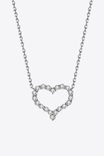 Load image into Gallery viewer, 1 Carat Moissanite Heart Pendant Chain-Link Necklace
