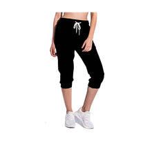 Load image into Gallery viewer, SOLID BLACK JOGGER CAPRI
