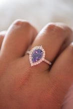 Load image into Gallery viewer, Emory Tanzanite Pear Cut Sterling Silver Ring
