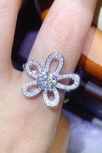 Load image into Gallery viewer, 1 Carat Moissanite Flower-Shape Open Ring

