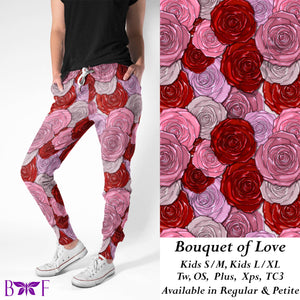 Bouquet of Love leggings, Capris, Full and Capri length loungers and joggers Preorder #1222