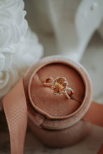 Load image into Gallery viewer, Nate Champagne Rose Gold Pear Cut Ring
