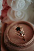 Load image into Gallery viewer, Rhyss Black Gem in Rose Gold Plating
