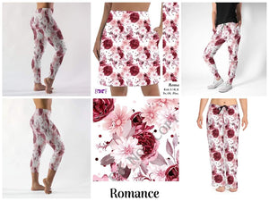Romance Heart leggings, Capris, Full and Capri length loungers and joggers Preorder #1222
