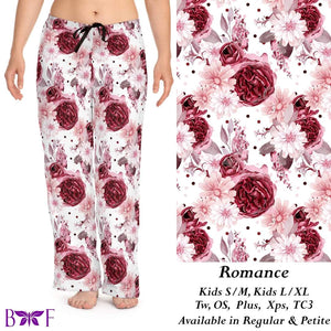 Romance Heart leggings, Capris, Full and Capri length loungers and joggers Preorder #1222