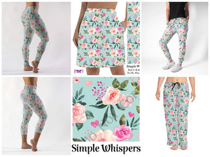 Simple Whispers leggings, Capris, Full and Capri length loungers and joggers Preorder #1222