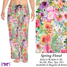Load image into Gallery viewer, Spring Floral leggings, Capris, Full and Capri length loungers and joggers Preorder #1222
