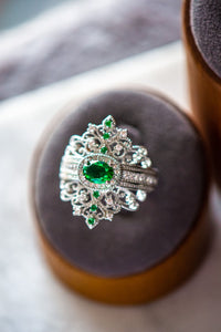 Eden Emerald Sterling Silver Ring
