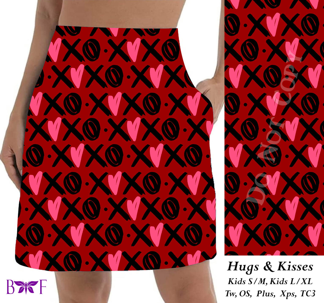 Hugs & Kisses skort preorder #1222