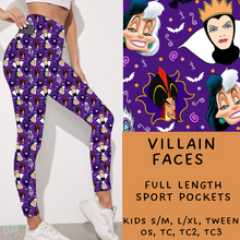 Load image into Gallery viewer, Magical Faves #2 - Closes 12/4 - Villain Faces Leggings
