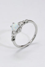 Load image into Gallery viewer, 925 Sterling Silver Heart Opal Ring
