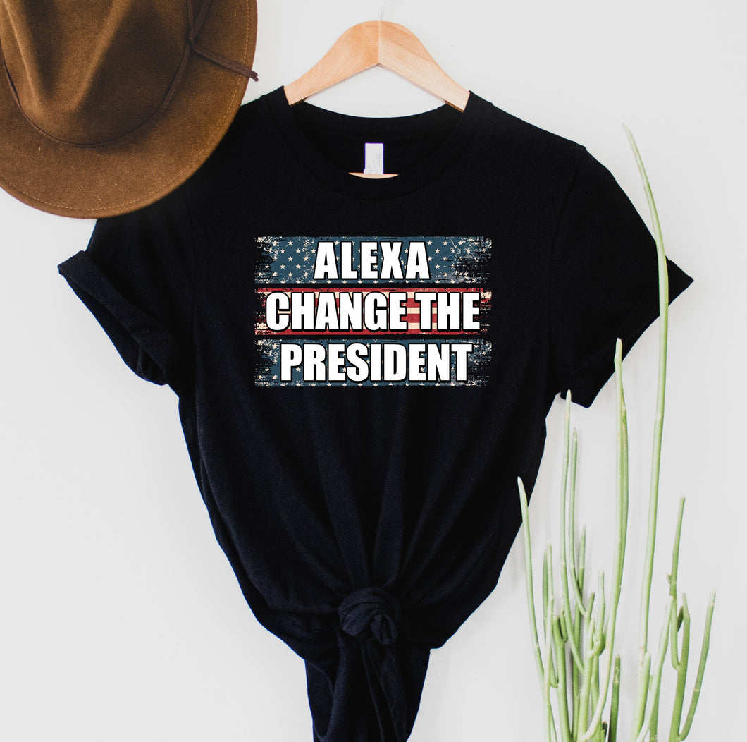 Alexa, change the president