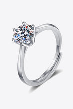 Load image into Gallery viewer, Moissanite 6-Prong Adjustable Ring
