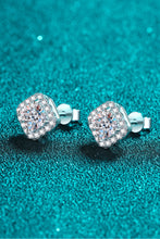 Load image into Gallery viewer, 925 Sterling Silver Inlaid 2 Carat Moissanite Square Stud Earrings
