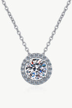 Load image into Gallery viewer, 1 Carat Moissanite Round Pendant Chain Necklace
