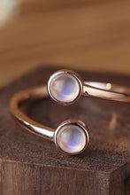 Load image into Gallery viewer, Natural Moonstone 925 Sterling Silver Toi Et Moi Ring
