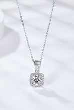 Load image into Gallery viewer, 1 Carat Moissanite Square Pendant Necklace
