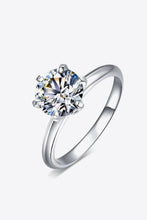 Load image into Gallery viewer, 925 Sterling Silver 3 Carat Moissanite 6-Prong Ring
