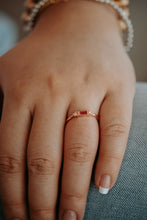 Load image into Gallery viewer, Dyer Pink Gem Dainty Rose Gold Ring

