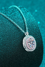 Load image into Gallery viewer, 925 Sterling Silver Rhodium-Plated 1 Carat Moissanite Pendant Necklace
