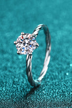 Load image into Gallery viewer, 1 Carat Moissanite 6-Prong Twisted Ring
