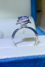 Load image into Gallery viewer, 2 Carat Moissanite Contrast 925 Sterling Silver Ring

