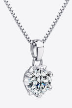 Load image into Gallery viewer, 1 Carat Moissanite Pendant Platinum-Plated Necklace
