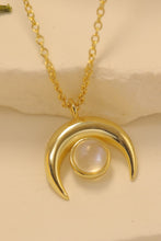 Load image into Gallery viewer, Natural Moonstone Moon Pendant 925 Sterling Silver Necklace
