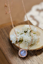 Load image into Gallery viewer, Natural Moonstone 18K Rose Gold-Plated 925 Sterling Silver Necklace

