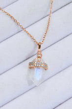 Load image into Gallery viewer, 925 Sterling Silver Moonstone Pendant Necklace
