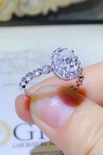 Load image into Gallery viewer, Adored 1 Carat Moissanite 925 Sterling Silver Halo Ring
