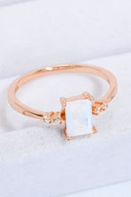 Load image into Gallery viewer, Rectangle Natural Moonstone Ring
