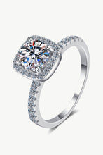 Load image into Gallery viewer, Square Moissanite Ring
