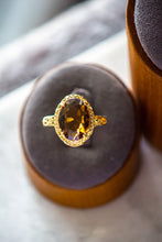 Load image into Gallery viewer, Sophia Tiger Eye Oval Cut Gold Ring
